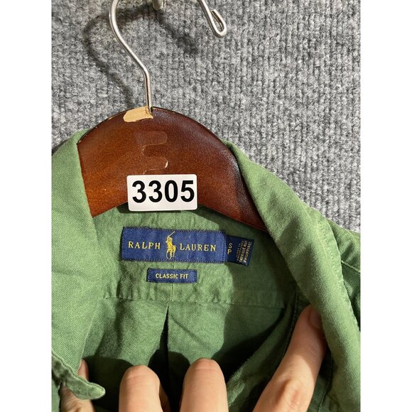 Ralph Lauren Shirt Mens Small Green Classic Fit Short Sleeve Button Down Casual - Picture 5 of 10